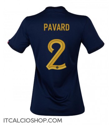Francia Benjamin Pavard #2 Prima Maglia Femmina Mondiali 2022 Manica Corta